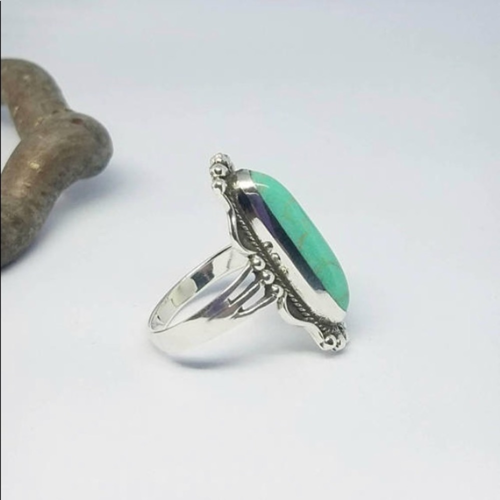 💚Antique/V Lg Nat Gemstone Fashion Statement Ring - Picture 5 of 6